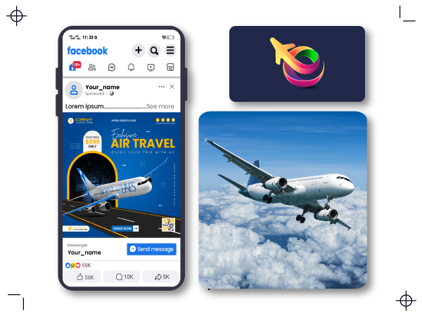 Who Can Take Their Facebook Page Above the Rest Using Our Airplane Facebook Post Maker