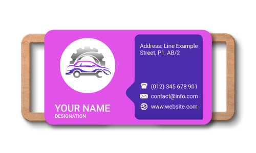 conception de carte de visite de detailing automobile