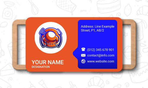 Visitenkarte für Bäckereien