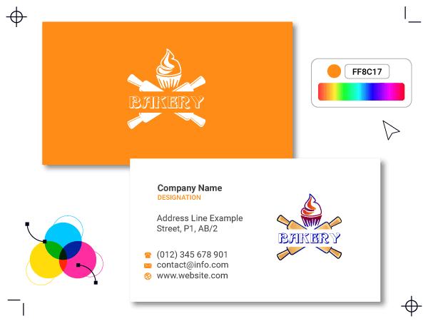 Visitenkarte für Bäckereien