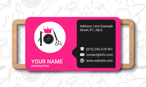 Beauty Parlour Business Card Design