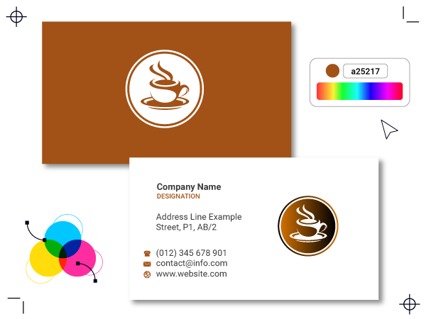 Design für Kaffee-Visitenkarte