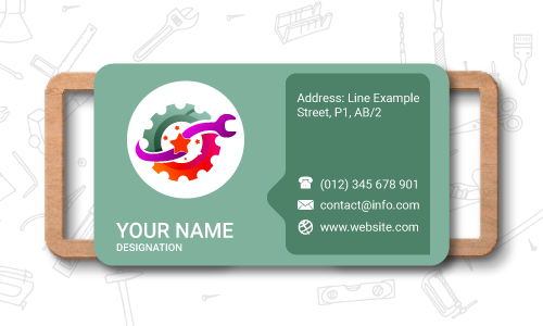 maintenance business card design