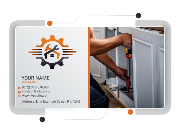 maintenance visiting card design