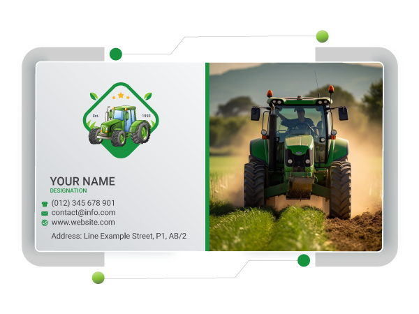 Creador de tarjeta de presentación de tractor